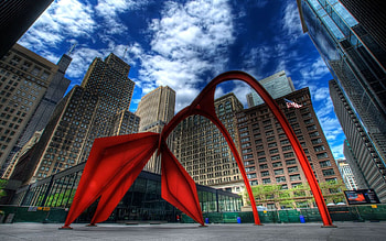 Cities, Building, Construction, Style, Chicago HD wallpaper
