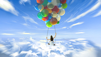 Whispers Of dom Girl On Swing, swing, artist, artwork, digital-art, art, artstation HD wallpaper