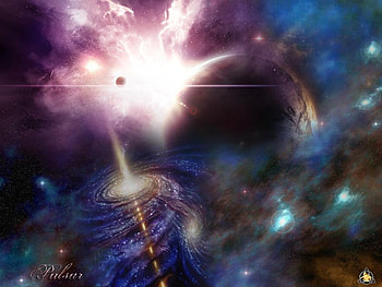 Pulsar, star, space, galaxy, planet HD wallpaper