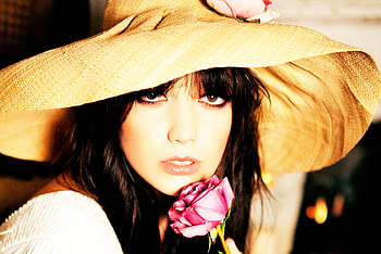 Daisy Lowe in a Hat, sexy, model, pretty, sensual HD wallpaper
