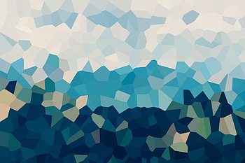 Mountain mosaic low polly HD wallpaper