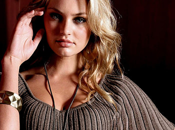 Candice Swanepoel, brown, model, blue eyes, blonde, girl, woman HD wallpaper
