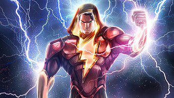 Shazam Lighting, shazam, superheroes, artwork HD wallpaper
