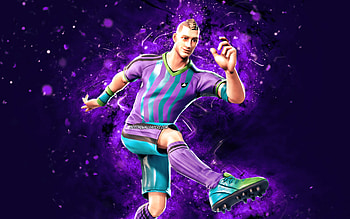 Aerial Threat, , violet neon lights, Fortnite Battle Royale, Fortnite characters, Aerial Threat Skin, Fortnite, Aerial Threat Fortnite HD wallpaper