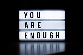 You are Enough, motivational, neon sign, artistic, neon HD wallpaper