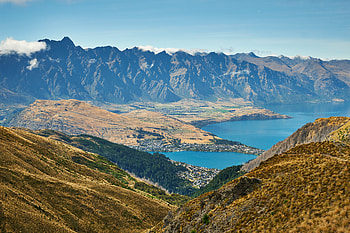 Landscape, Nature, Mountains, View From Above, Lake, Mountain Range, Valley HD wallpaper