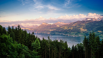 Lake Dusk , lake, dusk, dawn, nature, landscape HD wallpaper