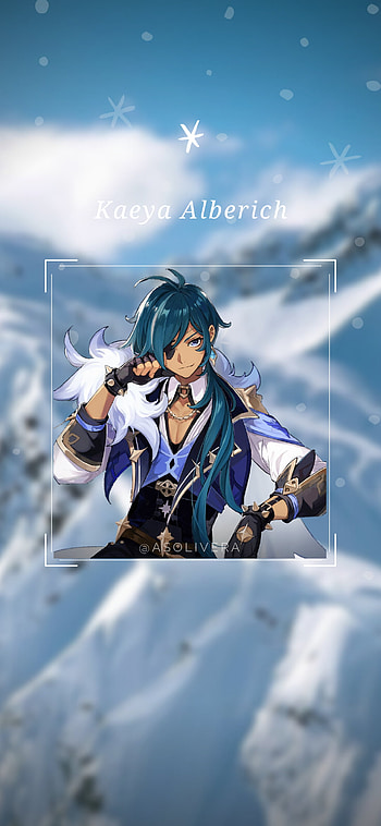 Kaeya Alberich, Genshin Impact, game, nieve, cryo, videojuego, boy, juego, Geshin Impact, chico, snow, videogame, husbando, anime HD phone wallpaper