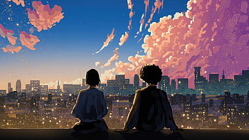Twinkling Affinity Lights Of Endless Love, artist, artwork, digital-art, love, couple HD wallpaper