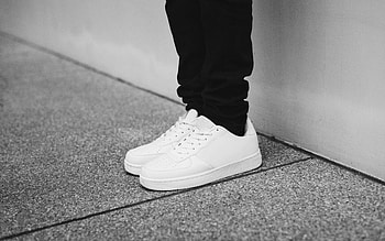 Legs, Sneakers, Minimalism, Bw, Chb HD wallpaper