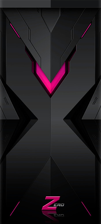 Zero Pink, red, magenta, themes, premium, pick, black, metal HD phone wallpaper