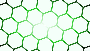 glow gradient green black white hexagon mint cream lime green HD wallpaper