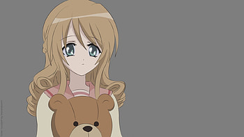 Pedo Bear, Girl, Cant think of a fourth, Blonde, Long Hair, Bear HD wallpaper