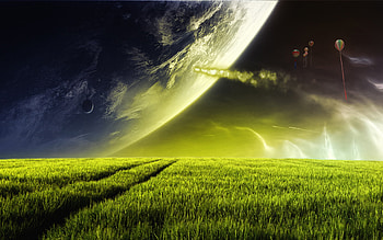 Alien Planet by theOldMan HD wallpaper