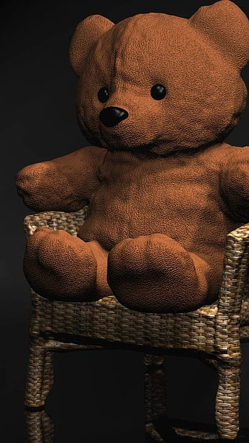 Teddy Bear Ke, Teddy Bear, 3D, 3 d HD phone wallpaper