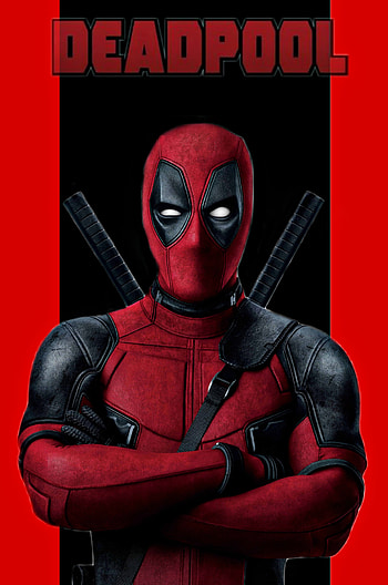 Deadpool, rojo, arte HD phone wallpaper