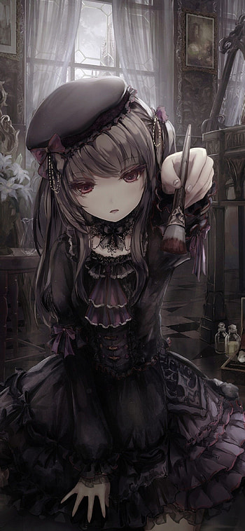 Cute anime gothic, Dark charm, Artistic , Unique aesthetics HD phone wallpaper