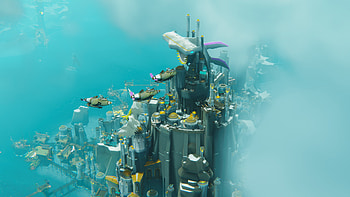 Falconeer Chronicles Bulwark - Dive into the Game's Stunning Aquatic City, video game, Bulwark: Falconeer Chronicles HD wallpaper