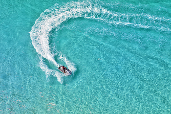 Water, View From Above, Glare, Miscellanea, Miscellaneous, Boat, Track, Trace HD wallpaper