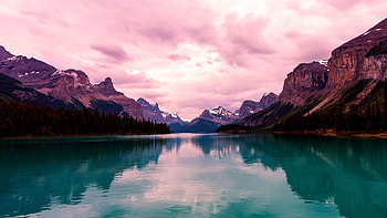 Maligne Lake, Scenery HD wallpaper