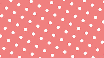 white spots red polka dots light coral HD wallpaper