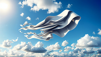 Serene Skies: A Stunning Ultra, cloud, sky, fabric, wind, Abstract HD wallpaper