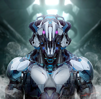 Art, Smoke, Robot, Iron, Mechanical HD wallpaper