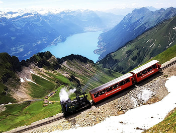 train travel in Switzerland, abstract, graphy HD wallpaper