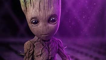 Baby Groot New, baby-groot, superheroes HD wallpaper