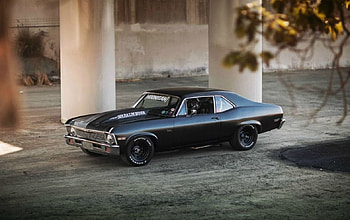 1972-Chevrolet Nova, Bowtie, Black, Classic, GM HD wallpaper