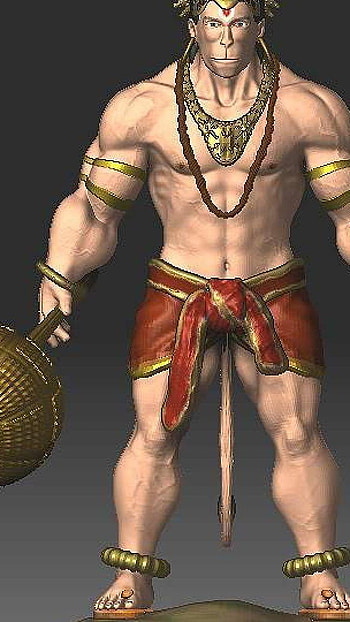 Hanuman, with gada HD phone wallpaper
