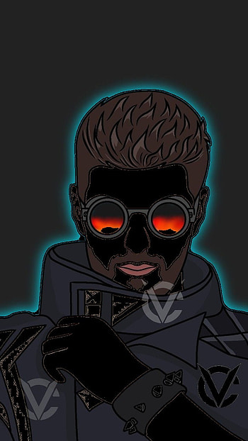 Fire Attitude, Black Theme HD phone wallpaper