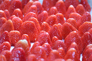 Food, Strawberry, Berries, Milk HD wallpaper