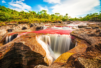 Multicoloured River In Colombia, river, colombia, water, rock HD wallpaper