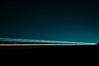 Night, Dark, Road, Long Exposure, Neon HD wallpaper