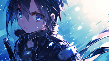 Kirito in Blue: Stunning from Sword Art Online, Anime, Sword Art Online, Kirito (Sword Art Online), blue anime HD wallpaper