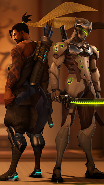 Genji and Hanzo, Sony Xperia HD phone wallpaper