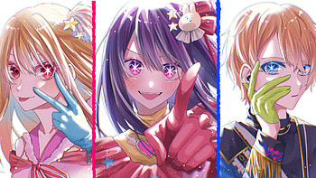 Oshi no Ko : Aquamarine, Ai & Ruby Hoshino, Aquamarine Hoshino, Ai Hoshino, Ruby Hoshino, Anime, Oshi no Ko HD wallpaper