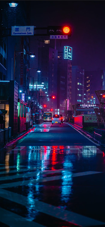 Vibrant neon lights, , Neon art, Neon cityscape HD phone wallpaper