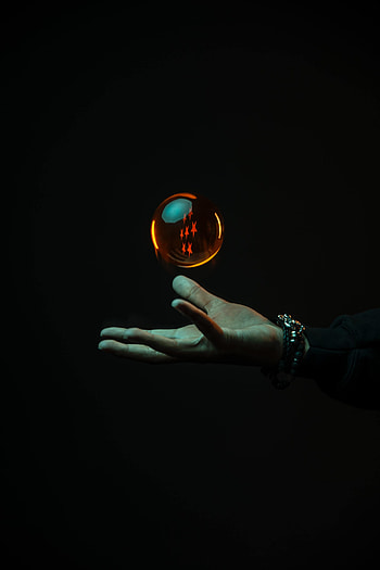 Dark, Hand, Miscellanea, Miscellaneous, Ball HD phone wallpaper