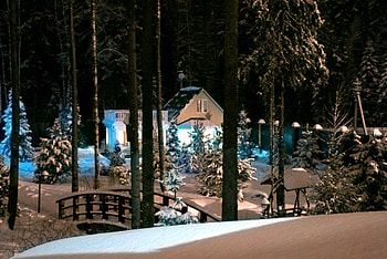 Home, winter, snow, nature, forest, silence HD wallpaper