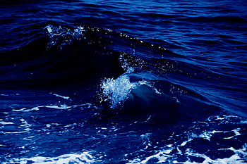 Body of water, waves, blue sea HD wallpaper