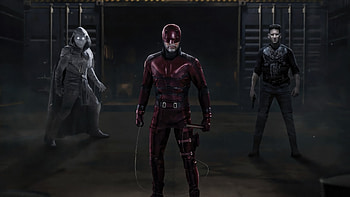 Dark Knights Rising, punisher, daredevil, moon-knight, superheroes, artwork, artist, art, digital-art HD wallpaper