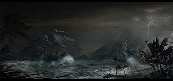 Ship, Fantasy HD wallpaper