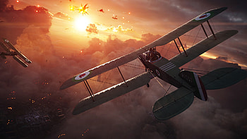 battlefield 1, sky, biplane, aircraft, battlefield HD wallpaper