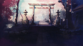 Makoto Shinkai, Japanese memories, Shrine beauty, Architectural marvels HD wallpaper