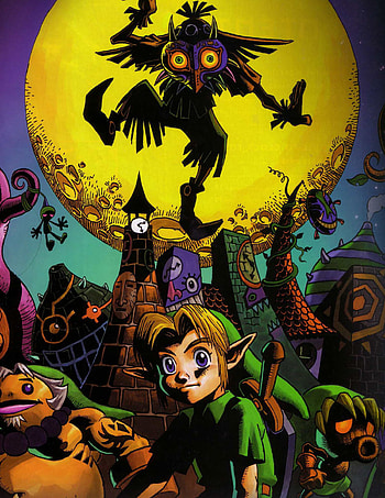 The Legend of Zelda Majora's Mask , Captivating visuals, Artistic gallery, Stunning scans HD phone wallpaper