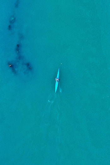 Water, View From Above, Miscellanea, Miscellaneous, Boat, Canoe HD phone wallpaper