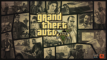 ... Grand Theft Auto V Gold Logo by eduard2009 HD wallpaper