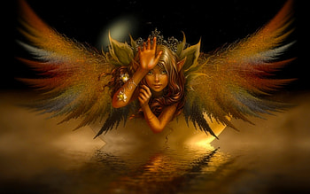 Cute Fairie, art, , cute, girl, beautiful, elf, woman, fairy, digital, fantasy, abstract, pixie, fairie, lovely HD wallpaper